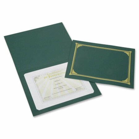 MADE-TO-STICK 751001 12.5 x 9.75 in. Gold Foil Document Cover  Green MA3213473